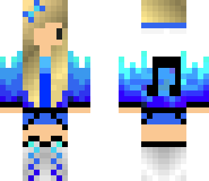 blue music girl