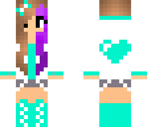 gamer girl with purple streak