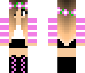 pink flower girl