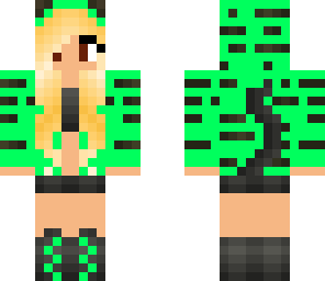 green zebra girl