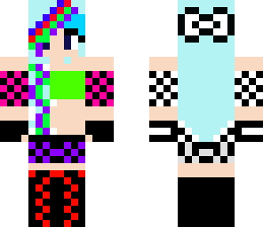rainbow emo girl