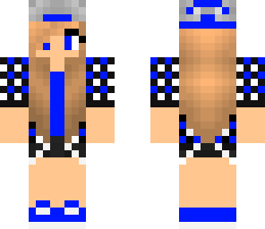 blue skater girl