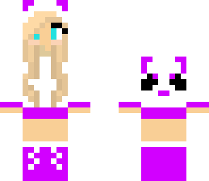 purple panda girl