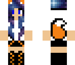 cute galaxy fox girl edited