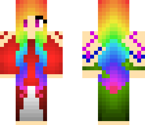 rainbow ballgown girl edited