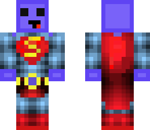 funny blue slime superman