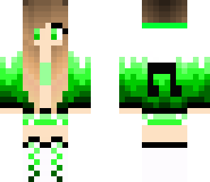 green dubstep girl