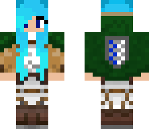 aot blue hair