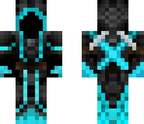 mysterious blue warrior