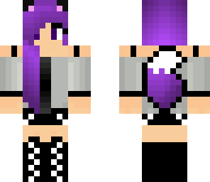 purple wolf girl