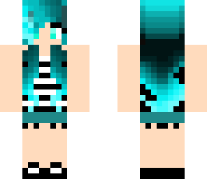 blue haired girl