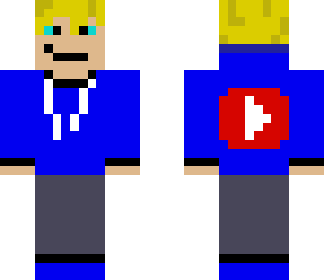 blue hooded youtuber