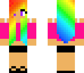 rainbow hair beauty