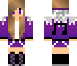 detailed purple music jammer girl