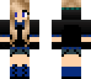 blue dark girl