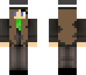 girl in suit and tie and hat edit