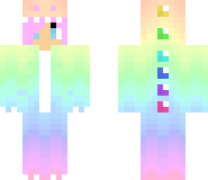 rainbow dino girl
