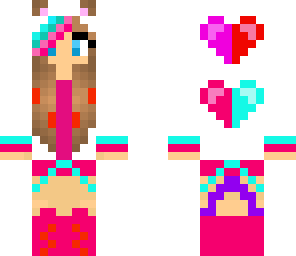 heart panda girl