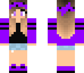 skinecreate - skater girl - purple and black