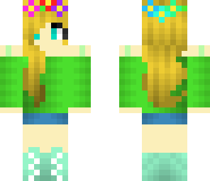 spring girl shaded