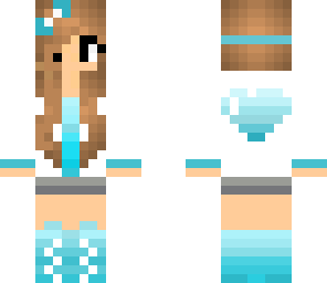 cute blue ombre girl