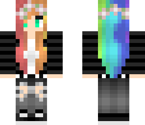 rainbow hair edit