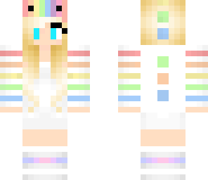 rainbow dinosaur girl