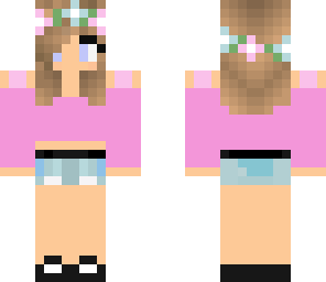 skinecreate - little girl - pink and blue