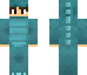 dino costume fixed hair