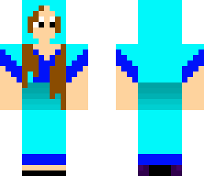 blue hoodie girl