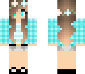 flower girl in blue