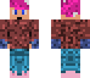 fall hoodie with bubblegum hair
