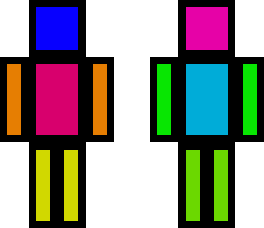 tye dye block guy