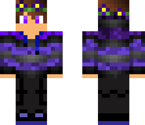 purple boy flower crown