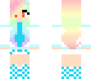 rainbow hair edit