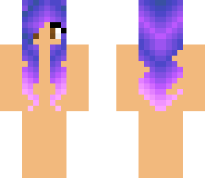 purple and blue hair