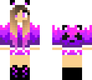edited cute pink panda girl