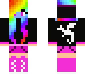 rainbow girl in a jacket