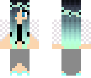 neon blue girl