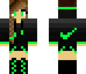 green nike girl