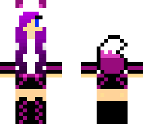 purple wolf girl