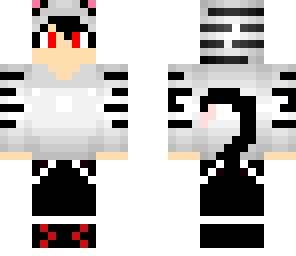 17+ Black And White Cat Minecraft Skin PNG