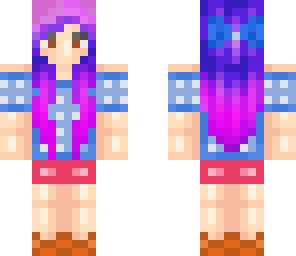 blue polka dot girl