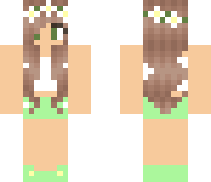green summer girl