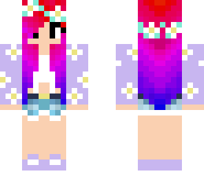 purple flower girl