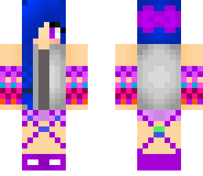 purple kandi girl