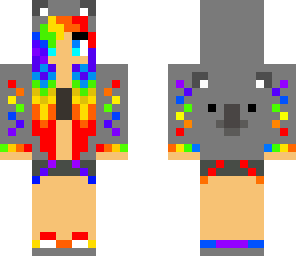 rainbow koala girl