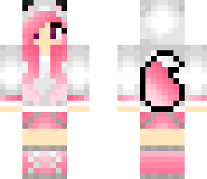pink wolf girl