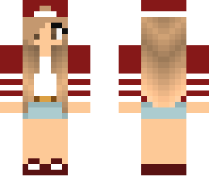 red stripped girl