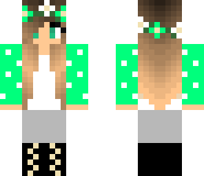 green flower girl